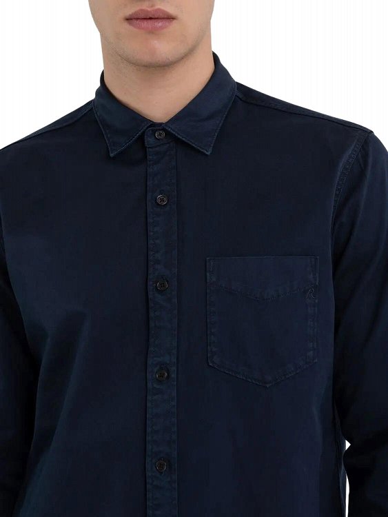 Replay Ανδρικό Πουκάμισο M4106.000 84762G 971 Navy