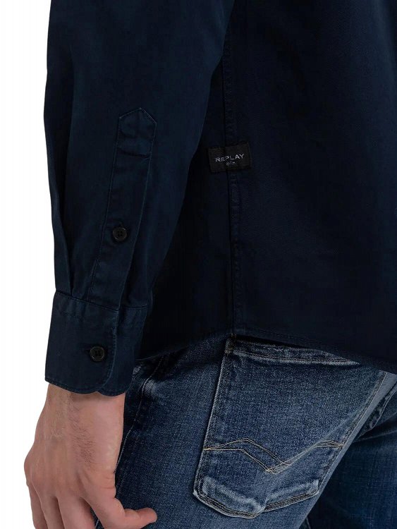 Replay Ανδρικό Πουκάμισο M4106.000 84762G 971 Navy