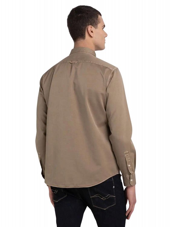 Replay Ανδρικό Πουκάμισο M4106.000 84762G 725 Peanut