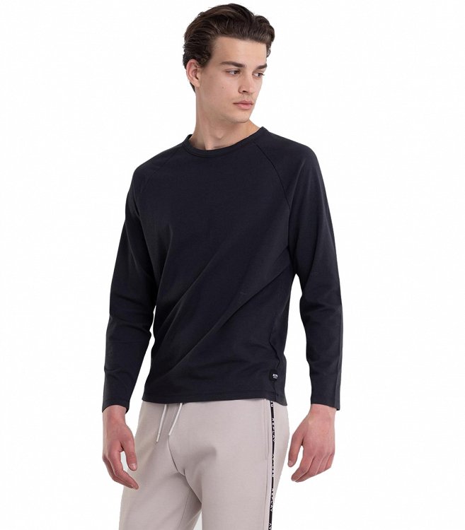 Replay Essential Long Sleeved Jersey T-Shirt M6251.000 23352P 099 Black