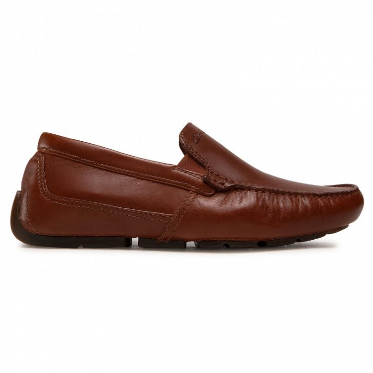 Clarks Markman Plain 261587037 Dark Tan Leather