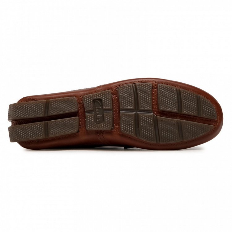 Clarks Markman Plain 261587037 Dark Tan Leather