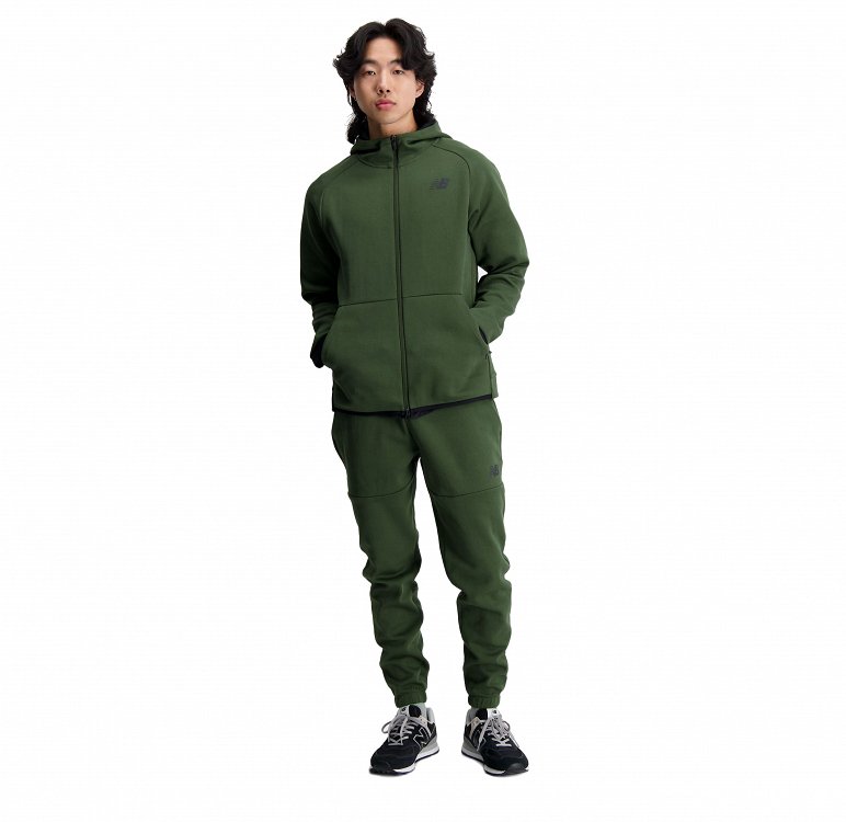 New Balance Ανδρική Ζακέτα R.W.Tech Fleece Full Zip MJ21178 Χακί