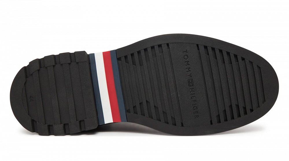 Tommy Hilfiger Ανδρικό Δερμάτινο Μποτάκι Comfort Lwt FM0FM05592 GT6 Καφέ