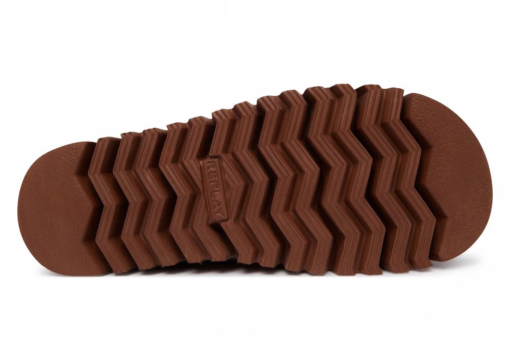 Replay Γυναικεία Παντόφλα Με Γούνα Melrose Tassels GWF2H.000.C020T C0BJ Camel