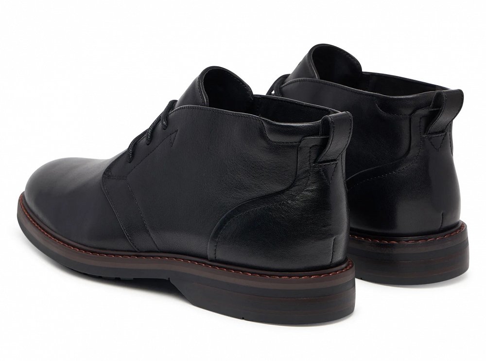 Clarks Ανδρικά Δερμάτινα Μποτάκια Aldwin2 Chukka
