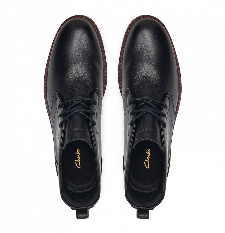 Clarks Ανδρικά Δερμάτινα Μποτάκια Aldwin2 Chukka