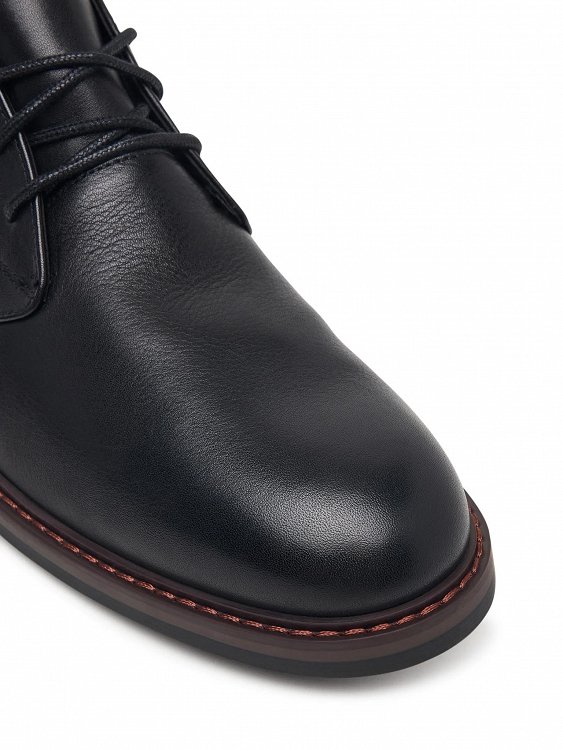 Clarks Ανδρικά Δερμάτινα Μποτάκια Aldwin2 Chukka