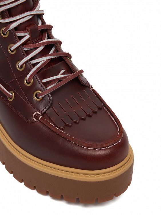 Timberland Γυναικείο Μποτάκι Stone Street Mid Lace Up Boot A27YZ EIW Καφέ