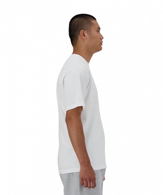 New Balance Ανδρικό T-Shirt Iconic Collegiate Graphic T-Shirt MT41519 Λευκό
