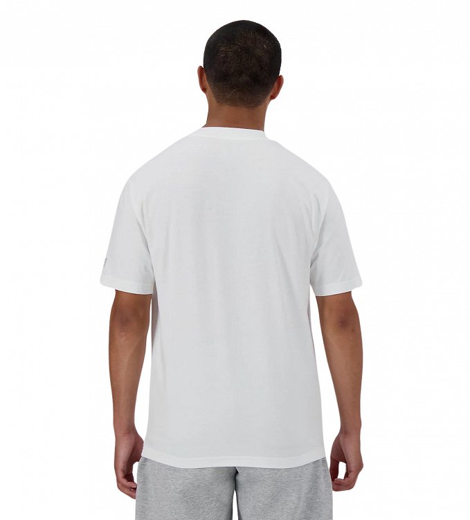 New Balance Ανδρικό T-Shirt Iconic Collegiate Graphic T-Shirt MT41519 Λευκό