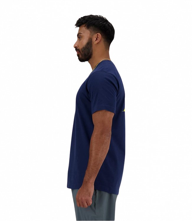 New Balance Ανδρικό T-Shirt Sport Essentials Bookshelf MT41586 Navy