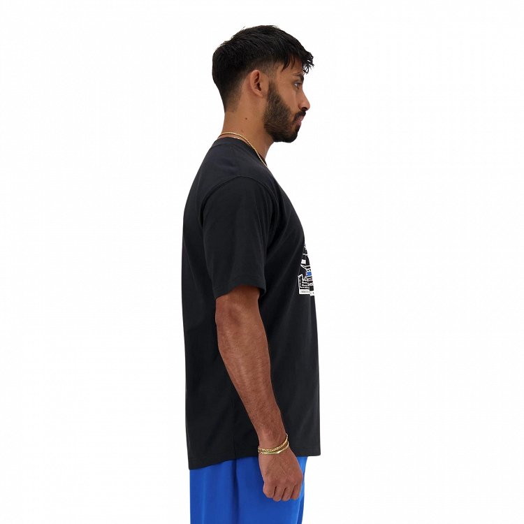 New Balance Ανδρικό T-Shirt Sport Essentials AD MT41593 Μαύρο