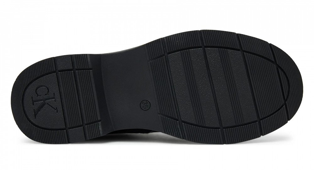 Calvin Klein Μποτάκι Flat V3X5-83185-1453 999 Μαύρο