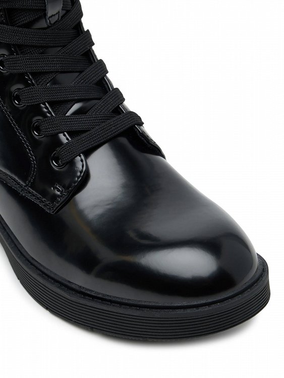 Calvin Klein Μποτάκι Flat V3X5-83185-1453 999 Μαύρο