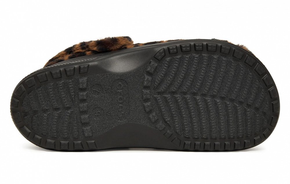 Crocs Γυναικείες Παντόφλες Σπιτιού Classic Unfurgettable Animal Clog 212002-2LD Λεοπάρ