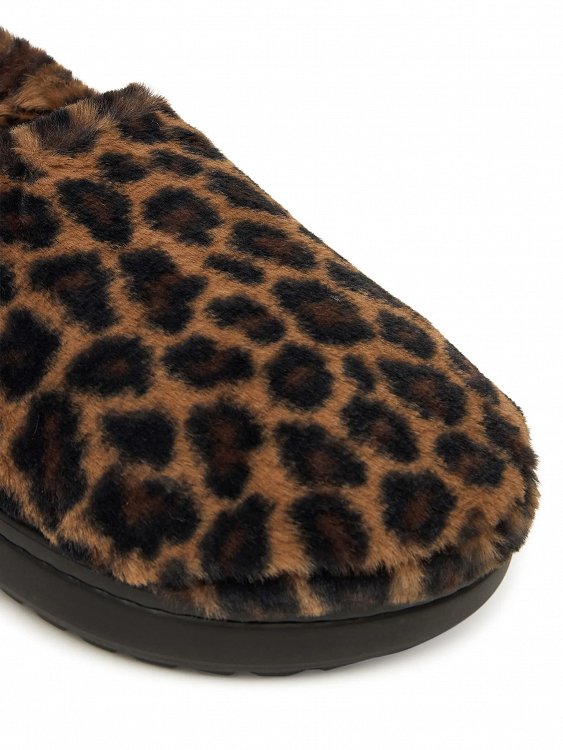 Crocs Γυναικείες Παντόφλες Σπιτιού Classic Unfurgettable Animal Clog 212002-2LD Λεοπάρ