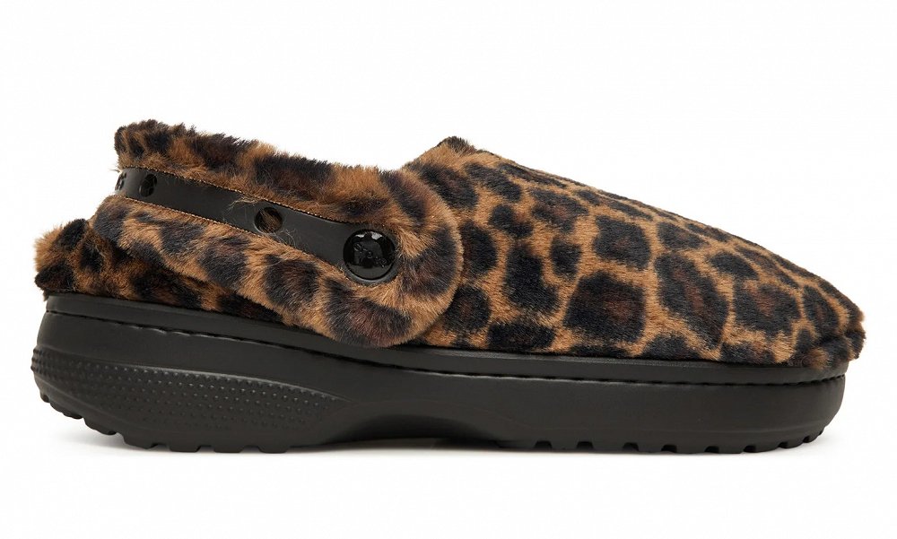 Crocs Γυναικείες Παντόφλες Σπιτιού Classic Unfurgettable Animal Clog 212002-2LD Λεοπάρ