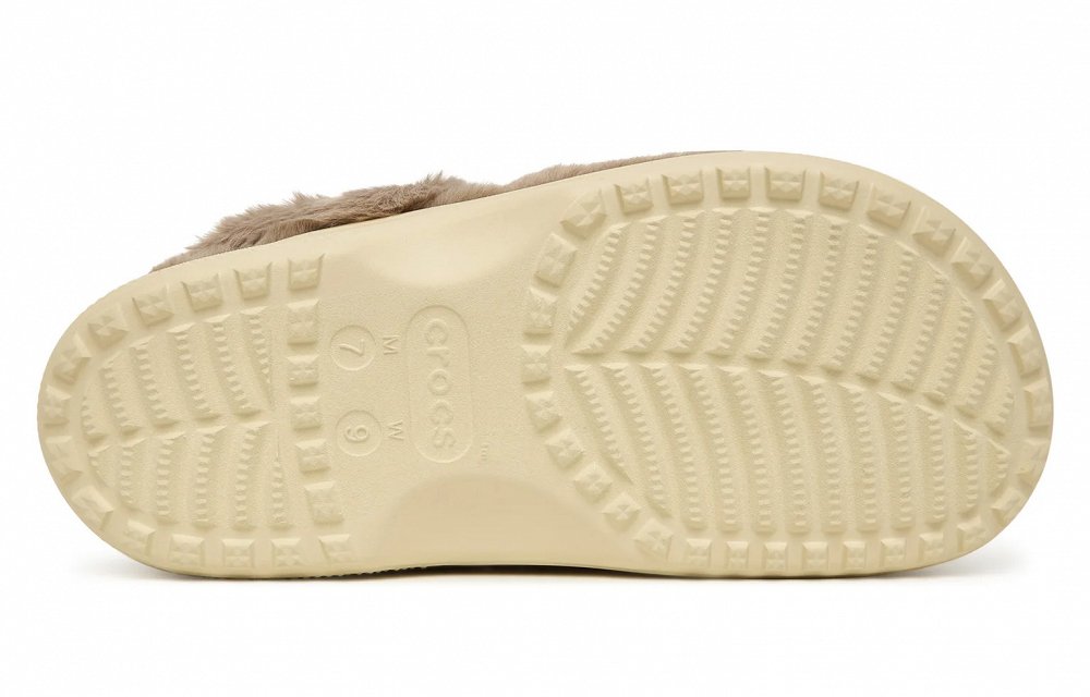 Crocs Γυναικείες Παντόφλες Σπιτιού Classic Unfurgettable Clog 211116-195 Μπεζ