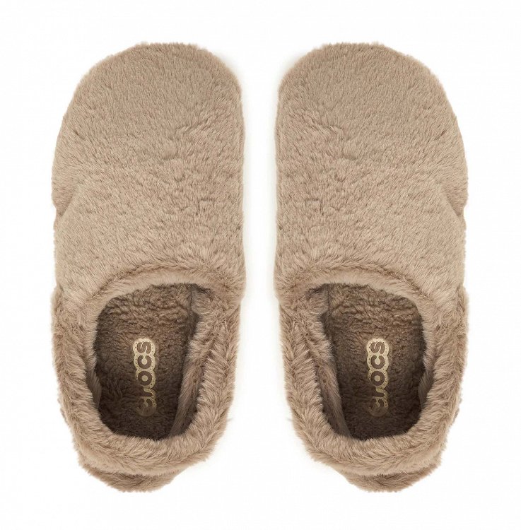 Crocs Γυναικείες Παντόφλες Σπιτιού Classic Unfurgettable Clog 211116-195 Μπεζ