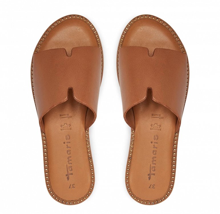 Tamaris Δερμάτινο Flat 1-27135-42 305 Cognac