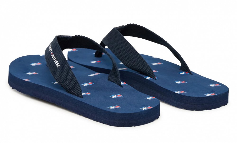 Tommy Hilfiger Παιδικές Σαγιονάρες Για Αγόρια Τ3Χ8-34409-0058 Μπλε