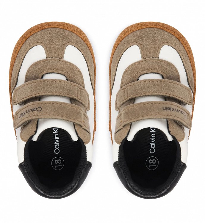 Calvin Klein Παπούτσια Αγκαλιάς V0B9-83438-1976 Λευκό/Τάουπε