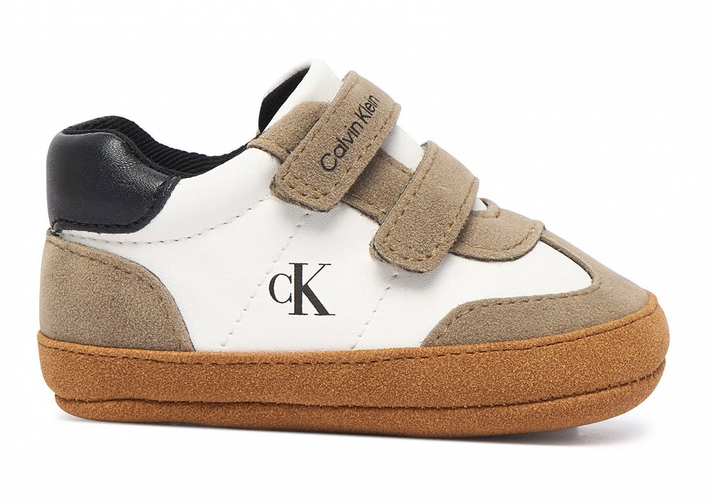Calvin Klein Παπούτσια Αγκαλιάς V0B9-83438-1976 Λευκό/Τάουπε
