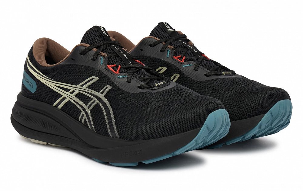 Asics Ανδρικό Αδιάβροχο Παπούτσι Για Τρέξιμο Gel-Pulse 17 Gtx 1011C154 Μαύρο