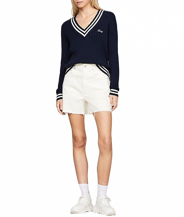 Tommy Hilfiger Γυναικείο Σορτς DW0DW17779 YBH Λευκό