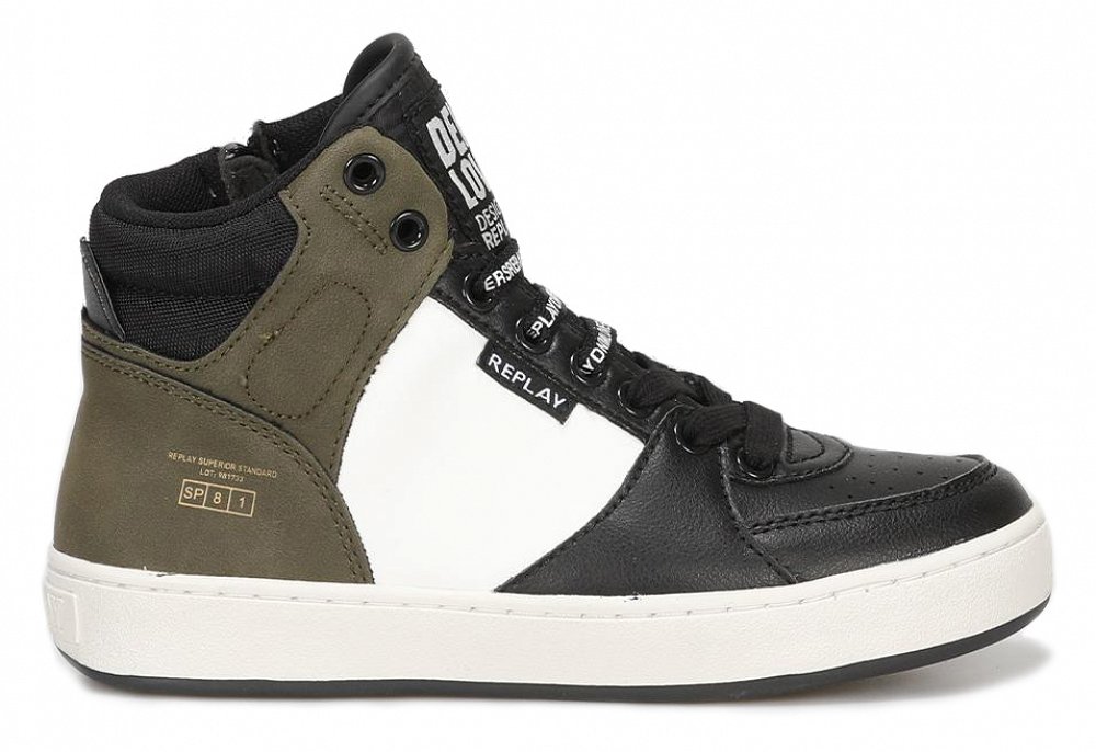 Replay Kids Cobra 6 Boy JZ190042S Black/Army Green