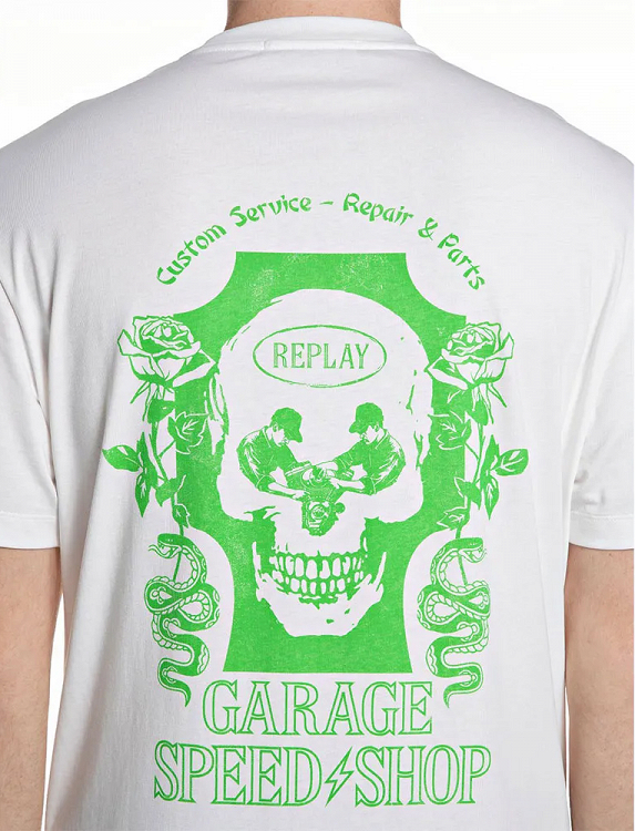 Replay Ανδρικό T-Shirt M3348.000.2660 Λευκό