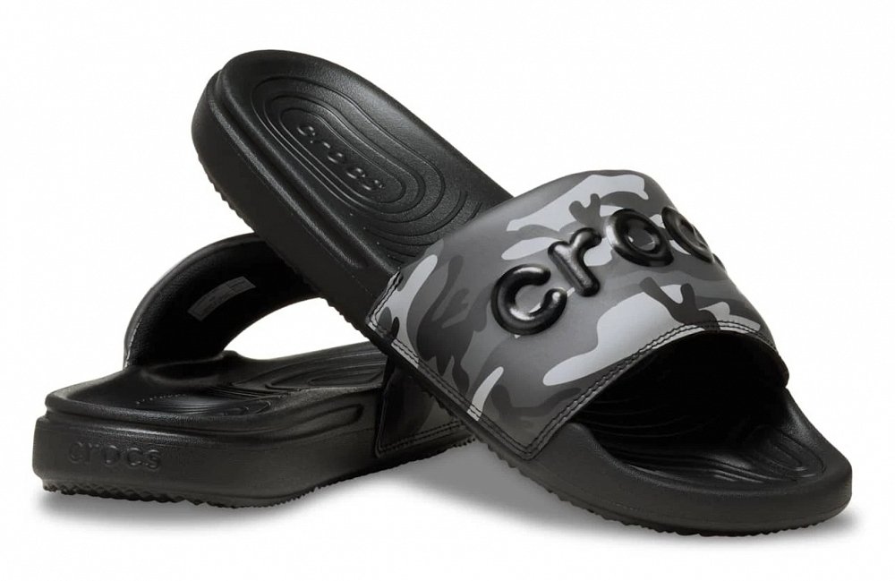 Crocs All Day Camouflage Slide 211863-097 Μαύρο