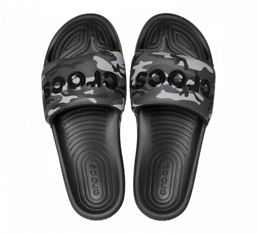 Crocs All Day Camouflage Slide 211863-097 Μαύρο