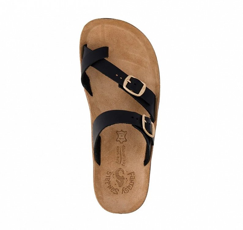 Fantasy Sandals Δερμάτινο Flat Caterina S346