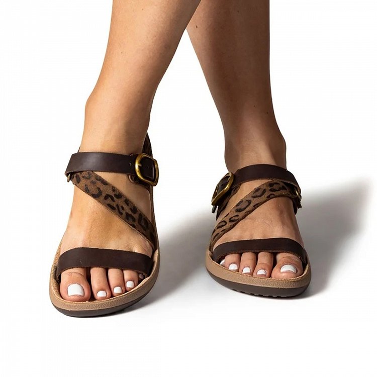Fantasy Sandals Γυναικεία Πέδιλα Colette S942 Brown Leopardo