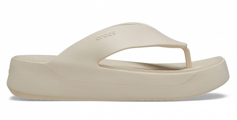 Crocs Getaway Platform Flip 209410 160 Μπεζ