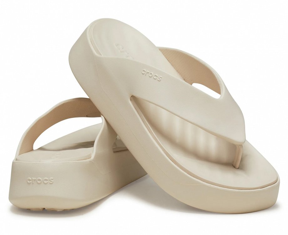 Crocs Getaway Platform Flip 209410 160 Μπεζ