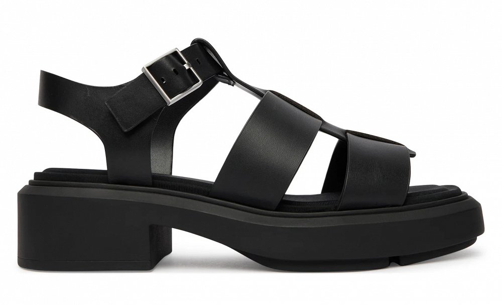 Calvin Klein Σανδάλια Chunky Sandal Fisherm Lth HW0HW02904 Μαύρο
