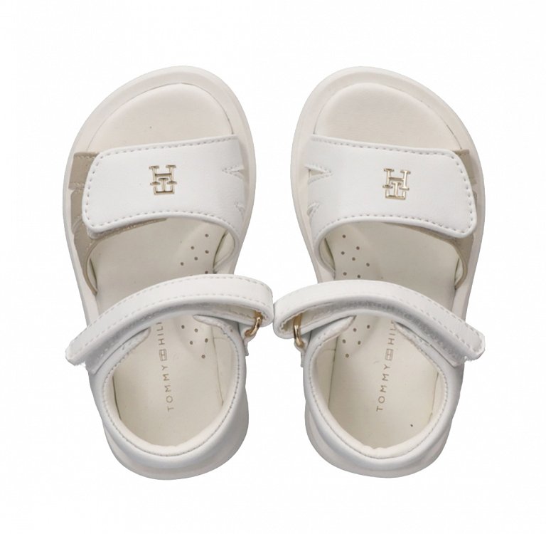 Tommy Hilfiger Kids Πέδιλο Για Κορίτσια T1A2-34273-0326 Λευκό/Χρυσό