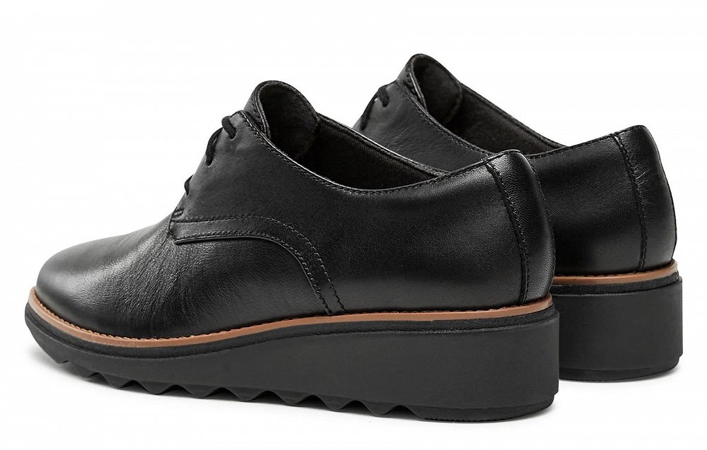 Clarks Γυναικείο Δερμάτινο Παπούτσι Sharon Rae 26175416 Black Leather