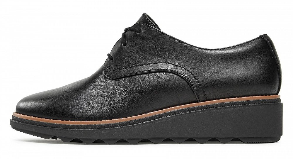 Clarks Γυναικείο Δερμάτινο Παπούτσι Sharon Rae 26175416 Black Leather