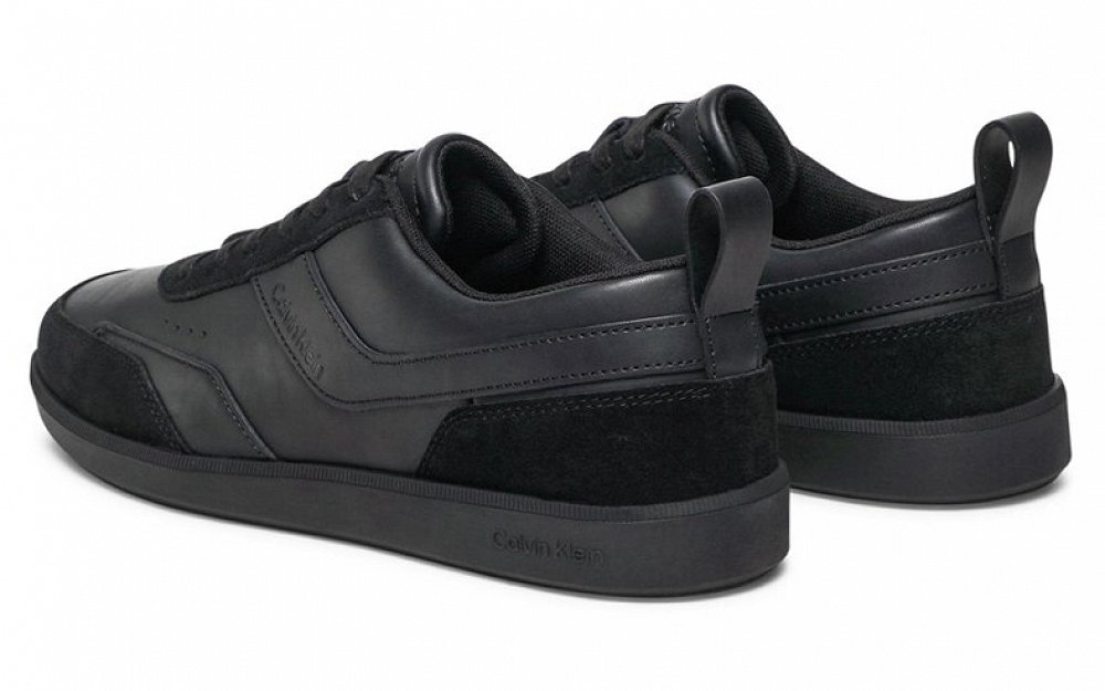 Calvin Klein Low Top Lace Up Lth Mix HM0HM00851 0GJ Triple Black 