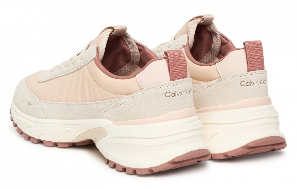 Calvin Klein Γυναικείο Δερμάτινο Sneaker YW0YW02075 0JB Ροζ