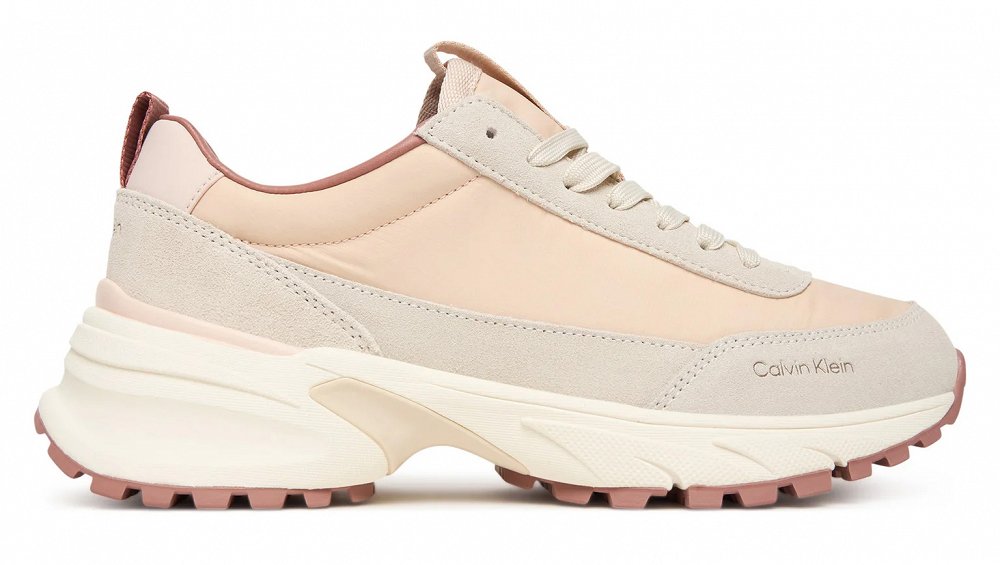 Calvin Klein Γυναικείο Δερμάτινο Sneaker YW0YW02075 0JB Ροζ