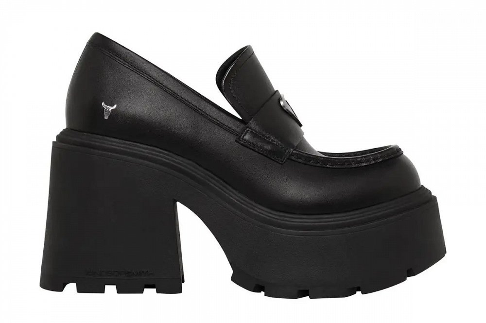 WindsorSmith Δερμάτινη Πλατφόρμα Spoiled 0112000987 Black Leather