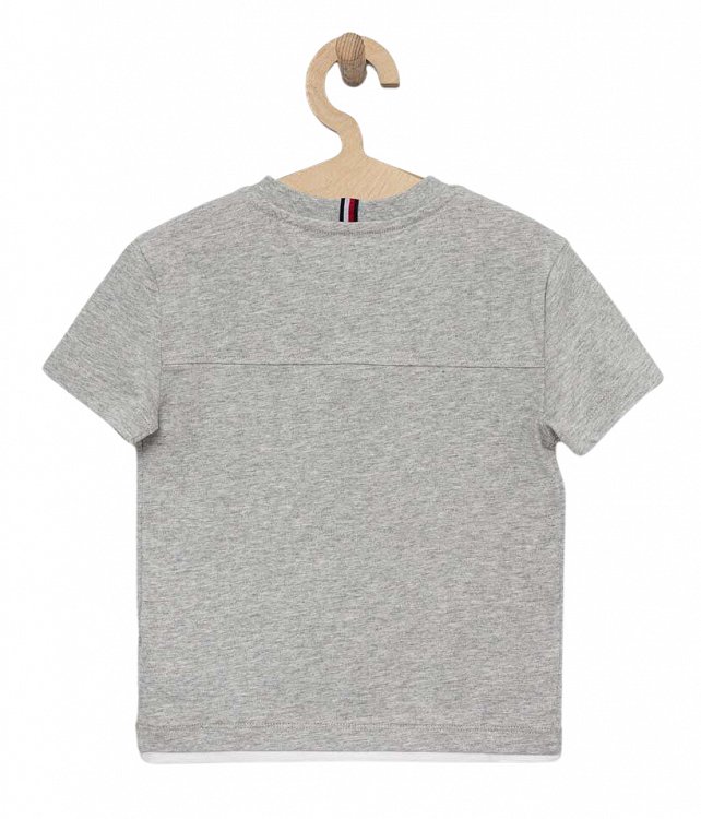 Tommy Hilfiger Kids Varsity Tee KB0KB08206 P01 Light Grey Heather 