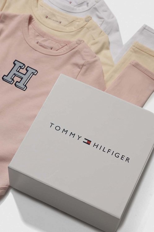 Tommy Hilfiger Baby 3Pack Giftbox KN0KN01779 TJQ Whimsy Pink