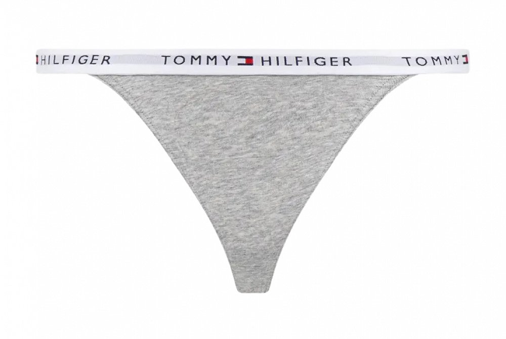 Tommy Hilfiger Σετ 3 Στρίνγκ Τάνγκα UW0UW05757 0WA Γκρι/Μαύρο/Λευκό