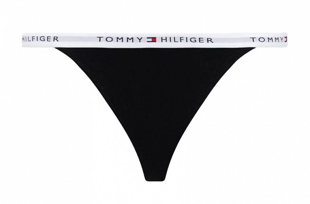 Tommy Hilfiger Σετ 3 Στρίνγκ Τάνγκα UW0UW05757 0WA Γκρι/Μαύρο/Λευκό